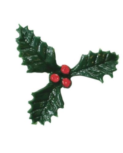 Holly Cake Decoration 50mm