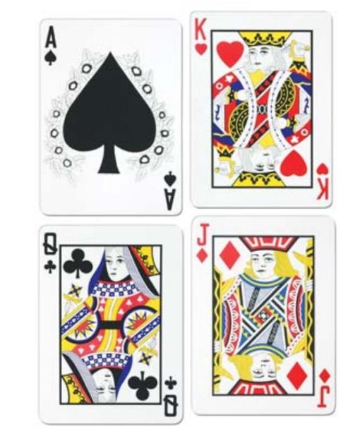 Playing Card Cutouts 4pk
