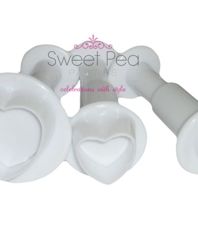 Heart Fondant Plunger Cutter – Set Of 3