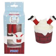 Santa Chimney Cupcake Decorating Kit 6pk
