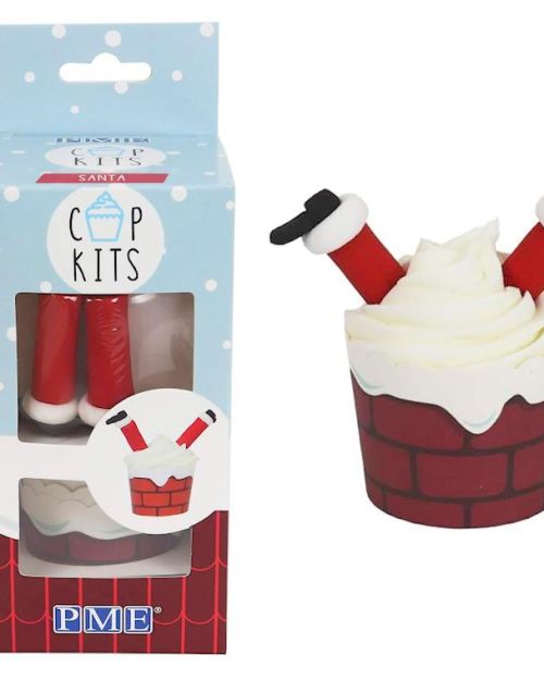 Santa Chimney Cupcake Decorating Kit 6pk
