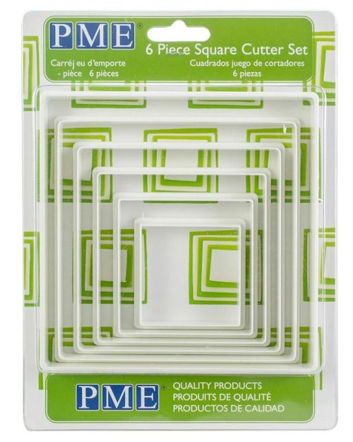 PME Square Cutters 6pce Set