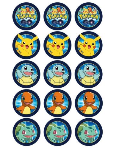 Edible Icing Cupcake Images – Pokemon