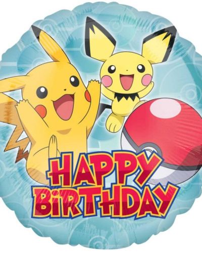 Pokemon Happy Birthday Foil Balloon
