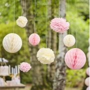 Pom Pom & Honeycomb Tissue Party Decorations