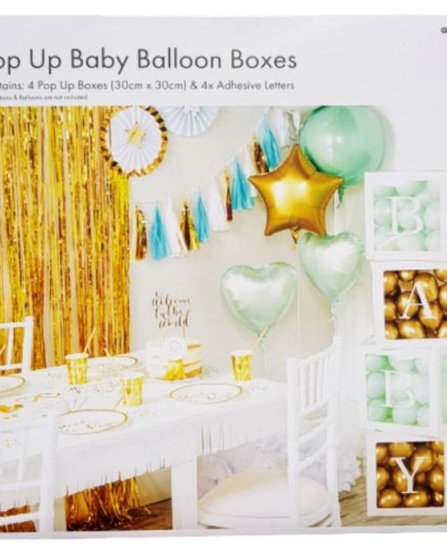 Pop Up Baby Balloon Boxes
