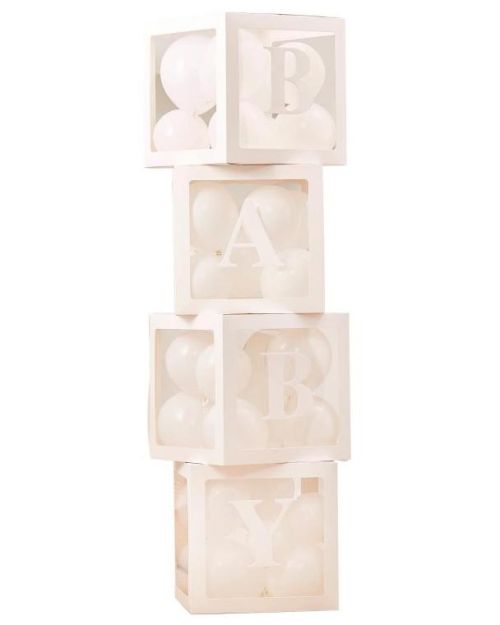 Pop Up Baby Blocks Balloon Decorating Kit