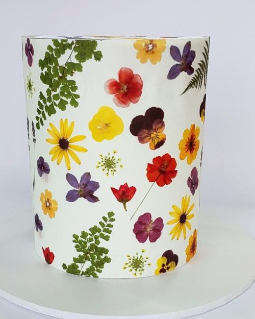 Edible Icing Image Wrap – Pressed Flowers