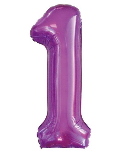 86cm Purple Number Balloon – 1