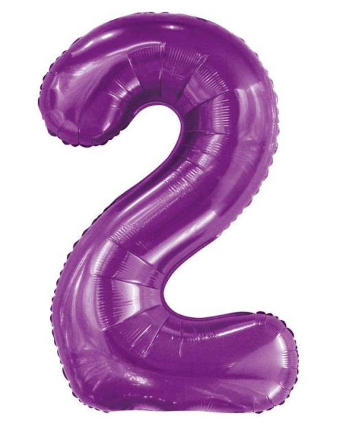 86cm Purple Number Balloon – 2