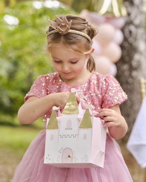 Princess Party Castle Treat Bags 5pk