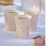 Princess Party Gold Star Cups 8pk