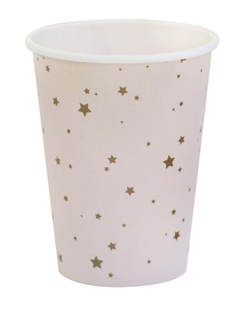 Princess Party Gold Star Cups 8pk