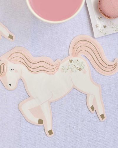 Princess Party Horse Napkins 16pk