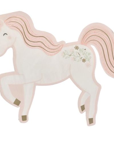 Princess Party Horse Napkins 16pk
