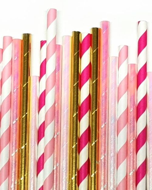 Paper Straws Mix 25pk – Princess