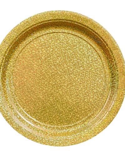 Prismatic Lunch Plates 8pk – Gold