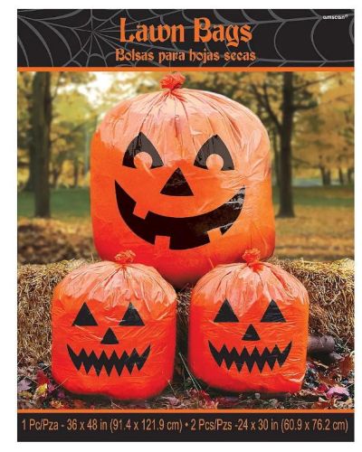 Pumpkin Lawn Bags 3pk