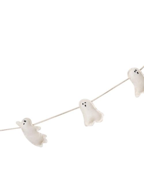 Pumpkin Spice Felt Ghost Bunting