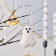 Pumpkin Spice Felt Ghost Tree Decoration