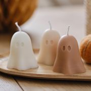 Pumpkin Spice Ghost Candles 3pk