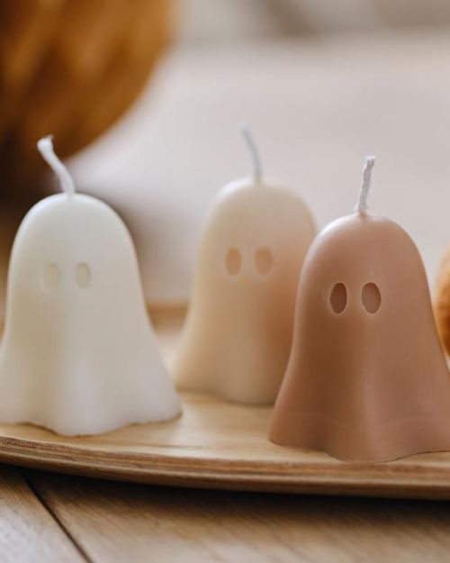 Pumpkin Spice Ghost Candles 3pk