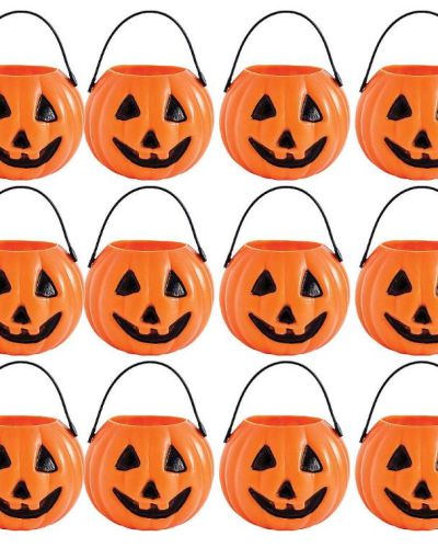 Mini Pumpkin Treat Pails 12pk