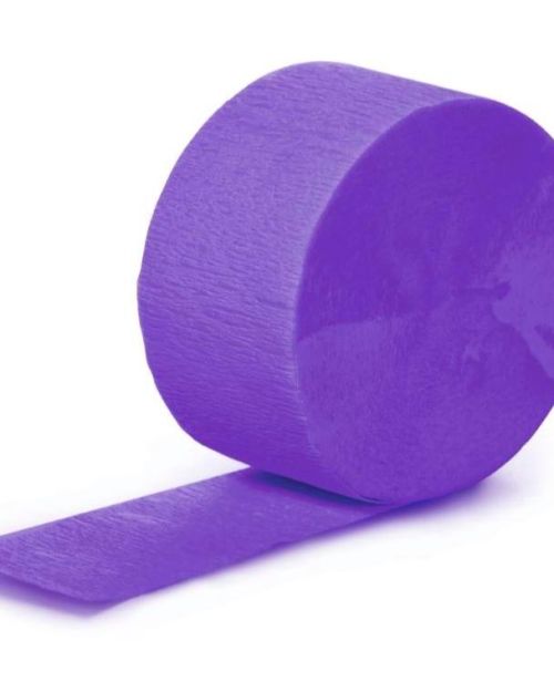 Crepe Paper Streamer – Purple