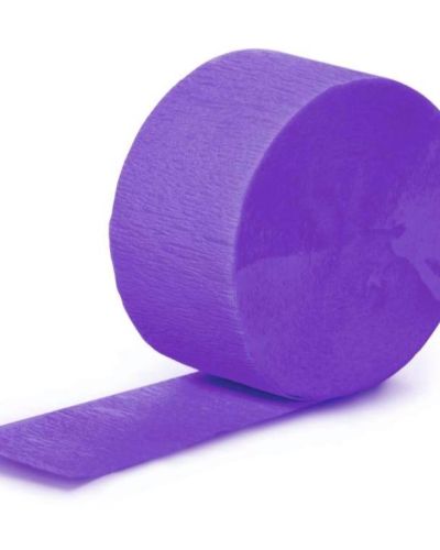 Crepe Paper Streamer – Purple