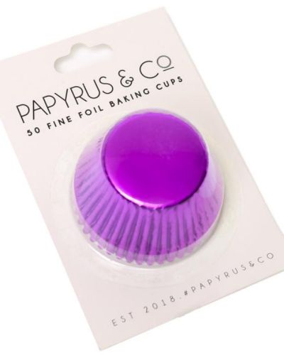 Purple Foil Cupcake Cases 50pk
