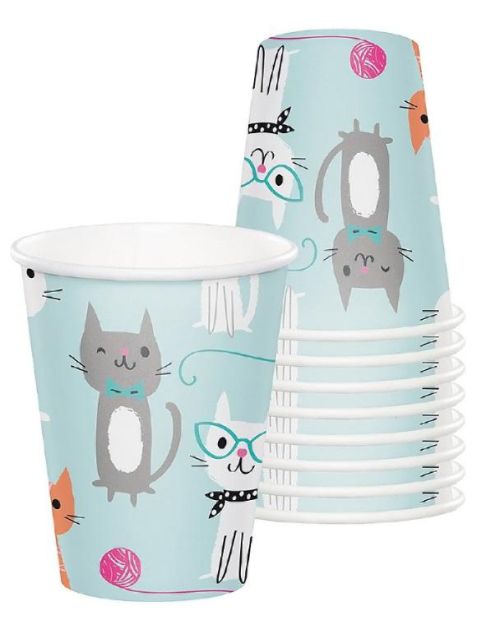 Purr-fect Party Cups 8pk