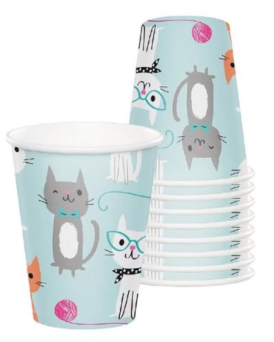 Purr-fect Party Cups 8pk