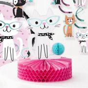 Purr-fect Party Honeycomb Centrepiece