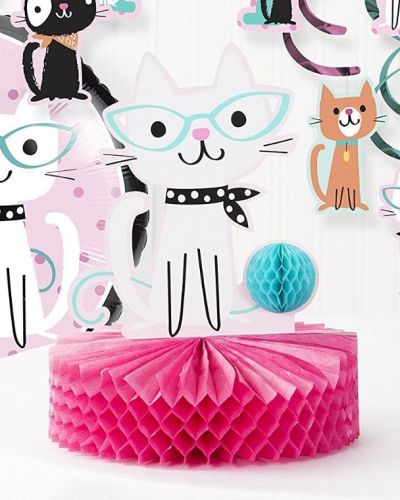 Purr-fect Party Honeycomb Centrepiece