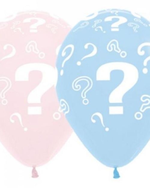 Question Marks Pastel Balloons 5pk