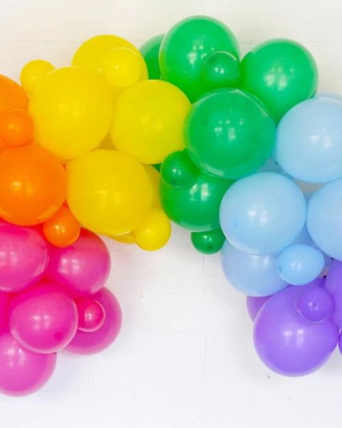 Rainbow Balloon Arch