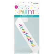 Rainbow Birthday Sash