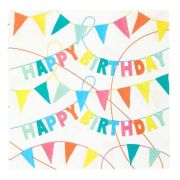 Rainbow Brights Eco Napkins 20pk