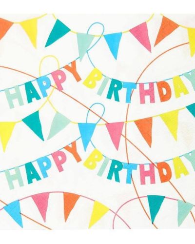 Rainbow Brights Eco Napkins 20pk