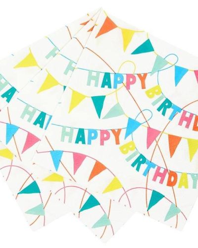 Rainbow Brights Eco Napkins 20pk