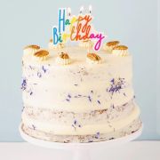 Rainbow Brights Happy Birthday Candle