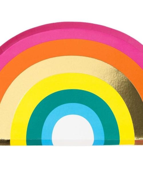 Rainbow Brights Plates 12pk