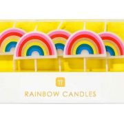 Rainbow Brights Rainbow Shaped Candles 5pk