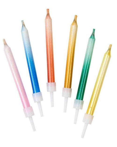 Rainbow Brights Relighting Candles 24pk