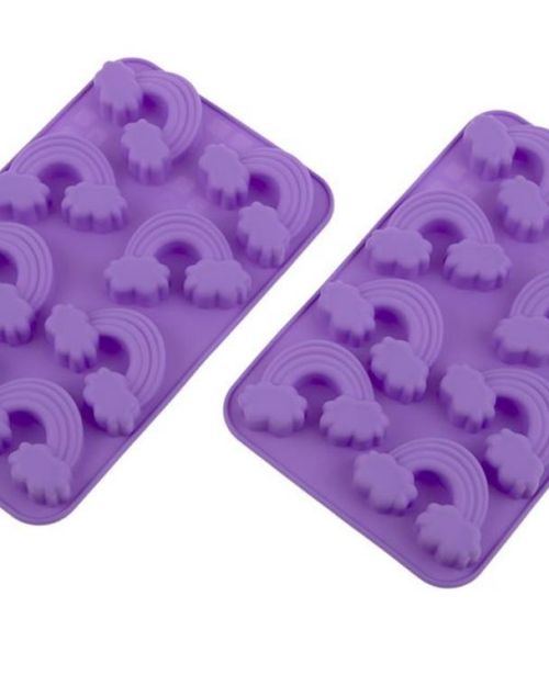 Rainbow Silicone Chocolate Moulds 2pk