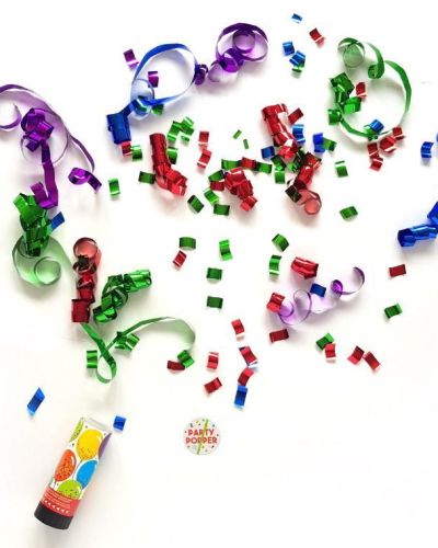 Rainbow Confetti Party Popper