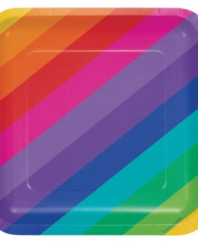 Rainbow Dinner Plates 8pk