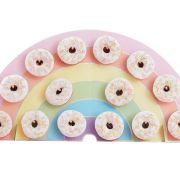 Pastel Party Rainbow Donut Wall