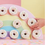 Pastel Party Rainbow Donut Wall