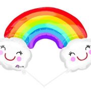 Rainbow & Clouds SuperShape Balloon